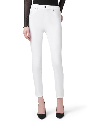 HUE Ultra Soft High Waist Denim Leggings Pantalons, Blanc, 2X Femme