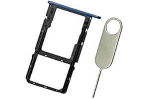 PHONSUN Single SIM Card SD Card Tray Replacement for Motorola Moto G7 Power/G7 Supra/G7 Optimo Maxx XT1955-5 XT1955DL (Blue)