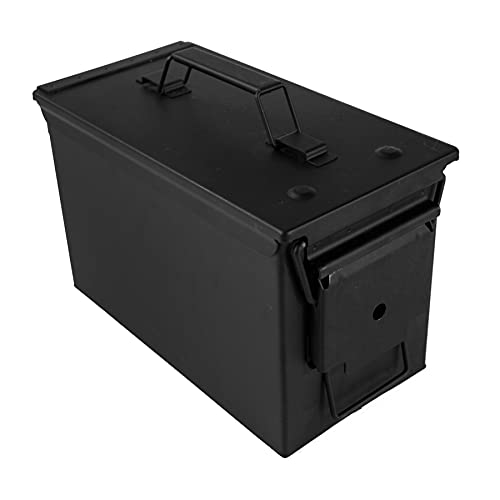 GUGULUZA Metal Ammo Can .50 Cal, Lockable Ammo Storage Case, Military
