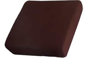 AURLOE Waterproof Sofa Slipcovers 1pc Stretch Couch Cover Furniture Protector with Elastic Suitable for Armchair, Loveseat,3&4 Seater Cushion Couch (1, Brown)