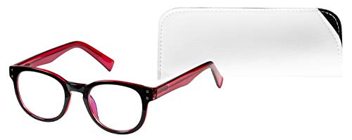 Select-A-Vision VK Couture Fashion Blue Light Eyewear, EVKB04-300-644, Black Red