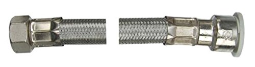 Primaflow 90006351 EZ Flex Tap Connector Hose, Chrome, 15 Pf x 1/2-Inch x 30 cm