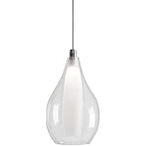 Kuzco Lighting Victoria 5" Pendant | Chrome Finish | Clear Outer Glass with Frosted Inner Diffuser | Aluminum and Glass Const