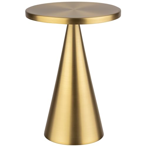 APS Cone 17112 Table Lamp Battery Light with Charging Station USB Charging Cable and Remote Control Height 18 cm Gold