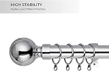 Aspire Homeware Curtain Pole Chrome Extendable 120 210 cm 28 mm view 3