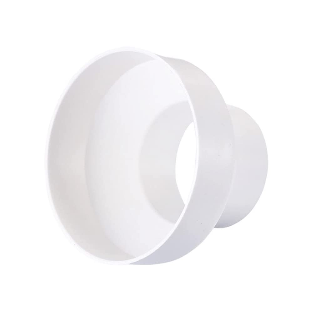BZIHIZO Reducer Connector Reducer for Ventilation System 100 mm to 150 mm Reduction Pipe Connector Ventilation Pipe ABS Round Pipe Exhaust Pipe (100 mm to 150 mm Reducer)