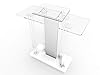 FixtureDisplays® Acrylic & MDF Podium w/Casters, Floor Standing Lectern ...