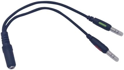 Scienish Jack Cable Gaming Headset Adapter Y Splitter Audio
