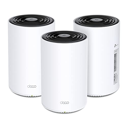 TP-Link Deco PX50 Powerline WLAN Mesh Set (3er Pack), Dualband Wi-Fi 6 AX3000 + G.hn G1500, ideal zur großer Räume und Dicker Mauern, empfohlen für Häuser mit 4-6 Schlafzimmern, WPA3