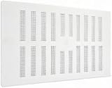 Map Adjustable Air Vent with Fly Screen Cover 9x6 White Hit Miss Brick Vent view 7