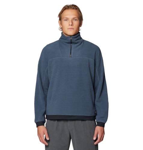 Mountain Hardwear Men's Summit Grid Big Grid Half Zip, Moon Blue, Large