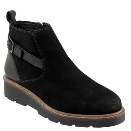 SoftWalk Women's Waneta Black Suede 6.5 Wide at Amazon