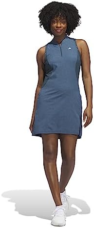 blue racer back golf dress 32"/37" Abstract Print V-neck Racerback Sleeveless Dress with Shorts, 37 in / S