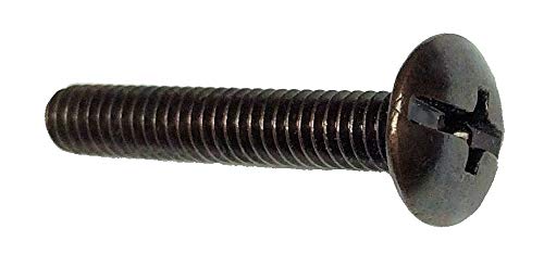 Photo 1 of #8-32 X 7/8" Bronze Truss Head Machine Screws | Pack of 25 | Cabinet Door Knob, Dresser Drawer Pull Mounting Screws | MS3-SBR