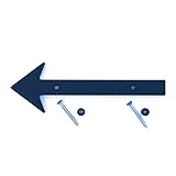 Plastic Arrow Sign, 6 inches long with hardware