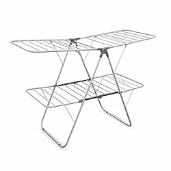 Brookstone [2 Tier [Double Spaced] Foldable Clothes