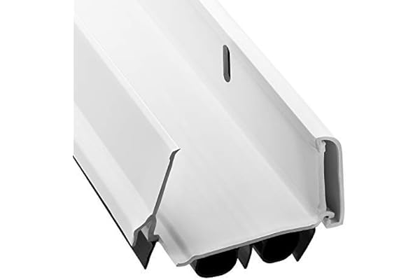 New: KS Hardware,Patent Pending, Adjustable Double Bubble Door Sweep, Draft Stopper, Under Door Seal for Exterior Doors, 1 3/