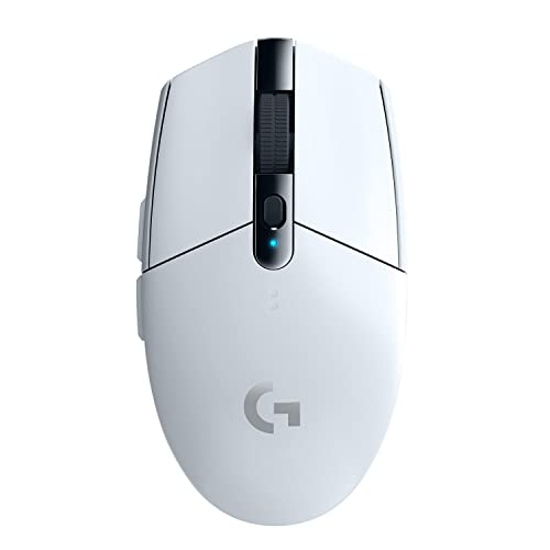 G305 LIGHTSPEED kabellose Gaming-Maus mit HERO 12K DPI Sensor, Wireless Verbindung, 6 programmierbare Tasten, 250 Stunden Akkulaufzeit, Leichtgewicht, PC/Mac - Weiß