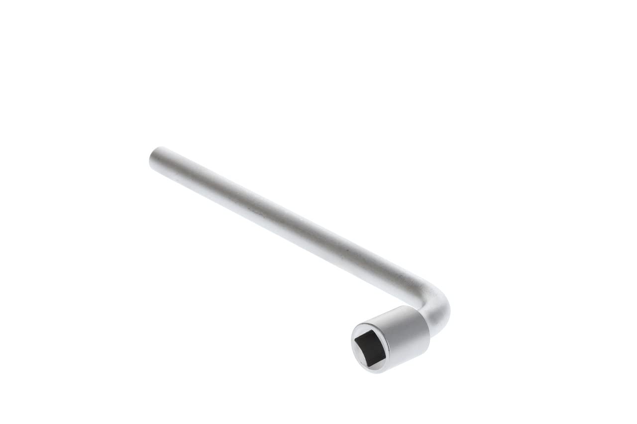 GEDORE Socket spanner, rounded, 17 mm, square, 280 mm long, Tool for nuts bolts automotive, 25 V 17, Chrome-plated steel