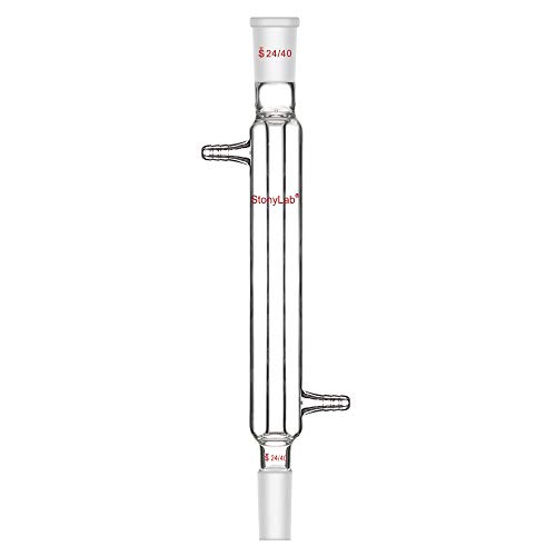 StonyLab Borosilicate Glass Liebig Condenser with 24/40 Joint 200 mm
