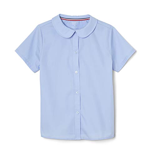 French Toast Peter Pan Collar Short Sleeve Blouse (Girls Standard & Plus Sizes)…