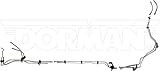 Dorman 919-874 Front Stainless Steel Fuel Line Kit