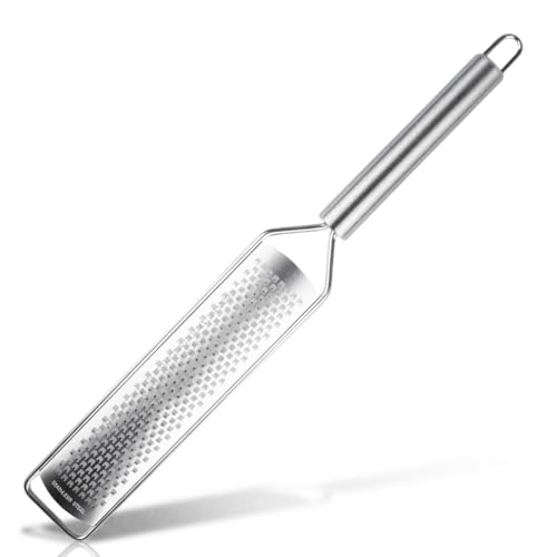 Ralador Zester para Queijos Limão Cítricos Gengibre Coco Material Inox Leve e Fácil de Manusear