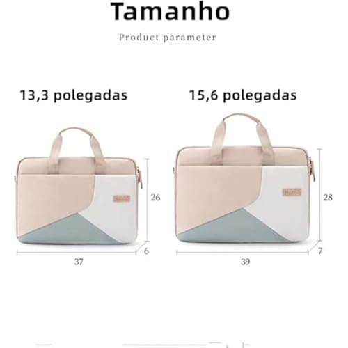 Bolsa para laptop polegadas Bolsa para notebook manga para mulheres bolsa de viagem bolsa de ombro pasta com Saco de armazenamento