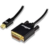 gofanco Gold Plated 3 Feet Mini DisplayPort to DVI Adapter Cable - Thunderbolt Male to Male for MacBook, Mac Mini, Microsoft Surface Pro, Google Chromebook Pixel, and Mini DisplayPort laptops