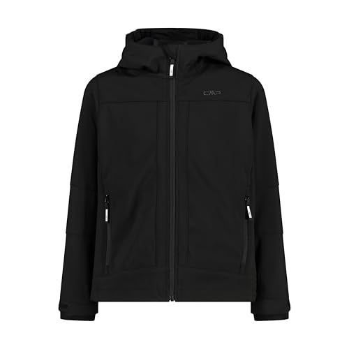 CMP - Kid Jacket Fix Hood, Black, 128