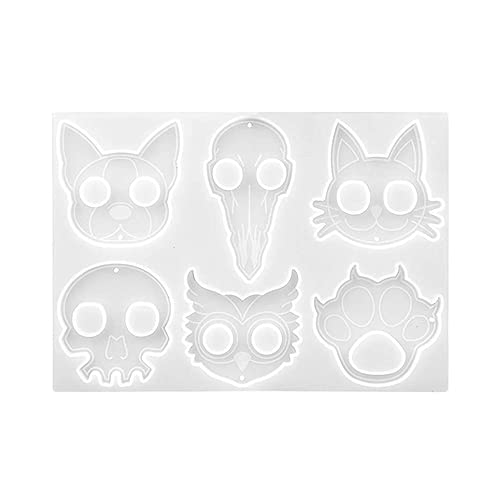 Finger Keychain Resin Mold, Animal Keychain Resin Casting Molds Silicone Self-Defense EDC Resin Molds Pendant Kit Epoxy Casting Mould DIY Crafts Making Tool