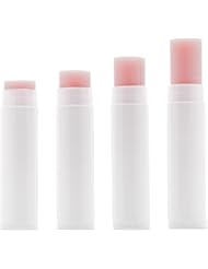 Lip Balm Bulk, Pack of 50 Chapstick, Filled/Unlabeled, Peppermint Flavor, add Your Own Lip Balm Labels by Belladonna