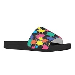 Howilath Colourful Graffiti Print Women's Slide