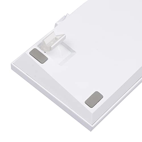 EPOMAKER Feker Alice Layout Gasket 68-Key Hot Swappable Bluetooth/2.4Ghz/ Type-C Wired/Wireless Gaming Keyboard, with 8000mAh Battery, NKRO, RGB Backlight, Dye-sub PBT Keycaps, for Win/Mac(White)