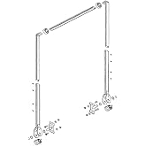 Electric Aluminum Arm 4 Spring Dump Truck Flip Tarp System Kit up to 23' Bed (ARMS ONLY)