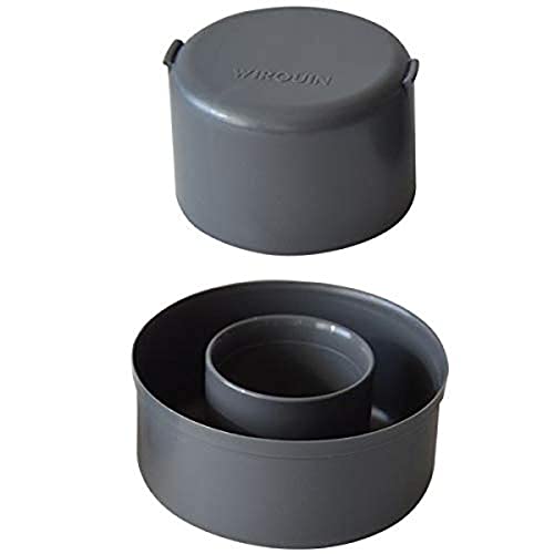 Wirquin 30719156 Extra Flat Shower Waste Pan and Bell - Grey
