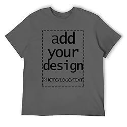 Custom Mens t Shitr Add Your Own Logo Text Photo