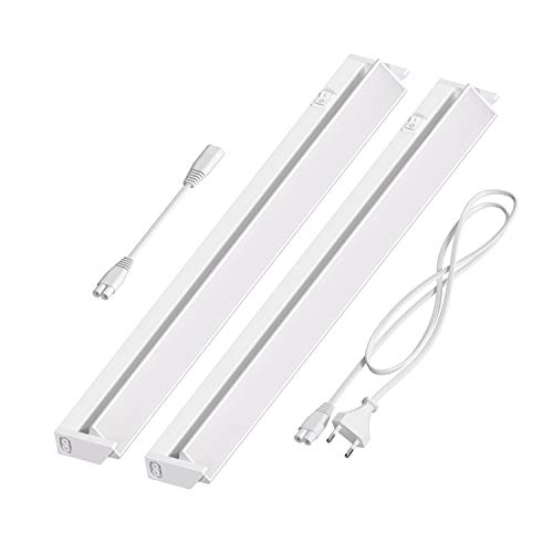 ledscom.de LED Unterbau-Leuchte LIWO 58cm, schwenkbar, je 979lm, warmweiß 2er Set