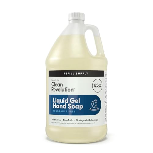 CLEAN REVOLUTION LIQUID GEL HAND SOAP, SILKY RICH...
