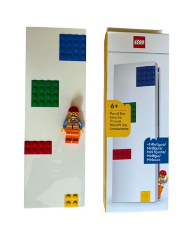 LEGO - Estojo de Plástico LEGO® com Minifigura | LEGO Stationery | Material Escolar Lego