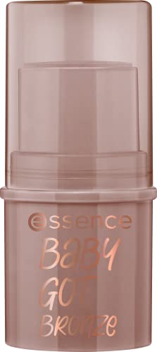 essence | Baby Got Bronze | Cream Bronzer Stick Easy to Apply & Blend | Vegan & Cruelty Free | Free From Gluten, Parabens, Preservatives, & Microplastic Particles (20 | Moon Dust)