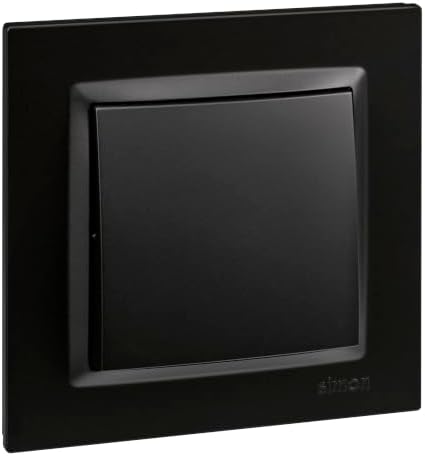 10 Interruptor Conmutador de Pared 230V Negro