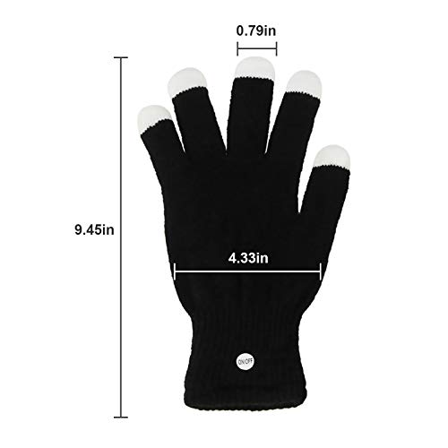 MUCH LED Gloves Finger Lights Fingertips Flashing 3 Colors 7 Modes