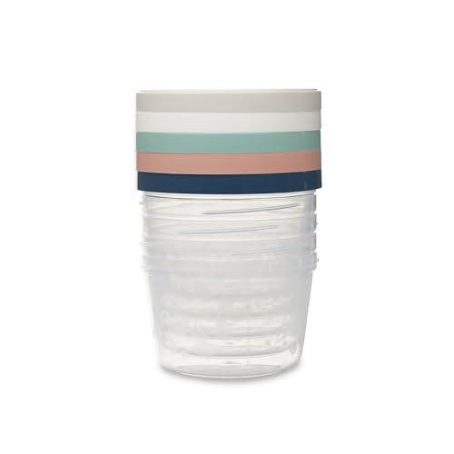 5 cajas de almacenamiento de 250 ml, aptas para microondas, congelador, lavavajillas y herméticos, apilables con graduación, fabricados en Francia