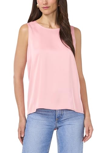 Luxe Satin Sleeveless Tank Blouse