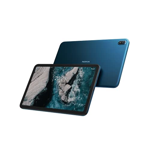 Nokia T20 Android 11 WiFi Tablette Avec Écran 10,36", 4Gb Ram/64Gb Rom, Batterie 8200Mah, Appareil Photo 8Mp + 5Mp, Haut-Parleurs Stéréo Avec Ozo Playback, Double Microphone - Ocean Blue