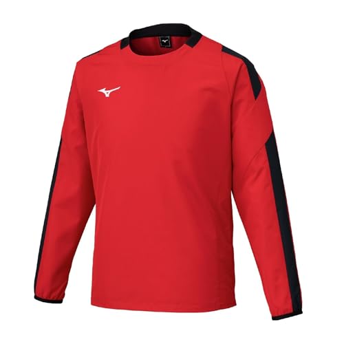 サッカーウェア ピステシャツ 長袖 P2MEC100 ユニセックス チャイニーズレッド/ブラック 3XL