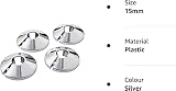 E2trade 6x 15mm Chrome Effect Radiator Pipe Covers and Collars 200mm view 7