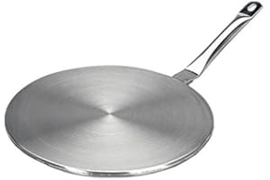 RUNZI 9.45inch Stainless Steel Coffee Milk Cookware Simmer Ring Induction adapter Hob Plate Heat Diffuser for Glass/Ceramic/Stailness Steel Cookware