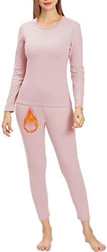 TAMEYA Women's Ultra Soft Thermal Underwear Long Johns Set with
